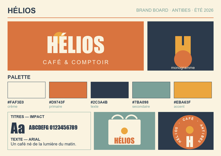 Brand board HÉLIOS